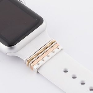 Silver & Gold Stackable Rings for Apple Watch